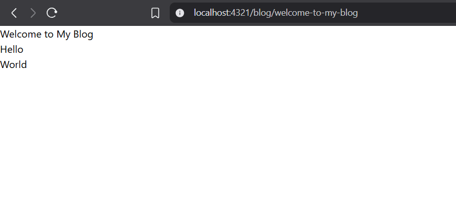 Our post in the posts page